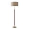 Homeroots Walnut Wood & Metal Floor Lamp19 x 10 x 65.5 in. 372571 - alternate 1